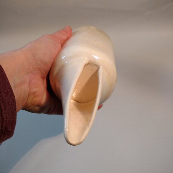 Vintage Ceramic Vessel with Hole & Cone Bottom Crazing UNKNOWN OBJECT - Picture 11 of 12